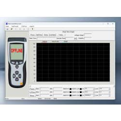 Anemometr, manometr i termometr z interfejsem USB AB-8897