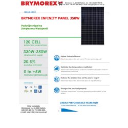 Panel fotowoltaiczny BRYMOREX INFINITY 350W 120 OGNIW