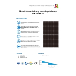 Panel fotowoltaiczny SH-330S6-20 330W